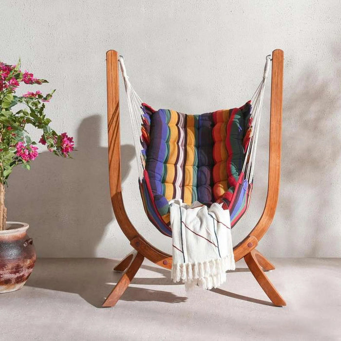 Courtlands Single Seater Swing - Wood Pan Home
