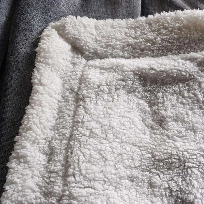 Cozevia Flannel Blanket 150X200Cm - Grey Pan Home