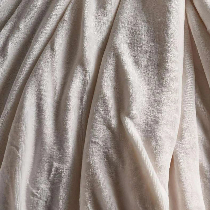 Cozevia Flannel Blanket 220X240Cm - Cream Pan Home
