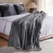 Cozevia Flannel Blanket 220X240Cm - Grey Pan Home