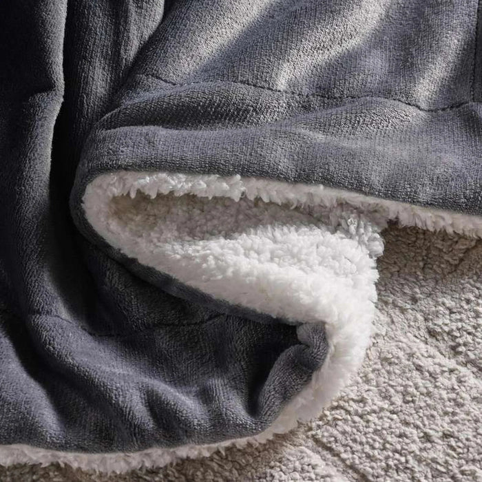 Cozevia Flannel Blanket 220X240Cm - Grey Pan Home
