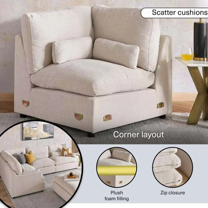 Cozy Corner Modular Sofa - Beige