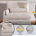 Cozy Left Arm Single Seater Modular Sofa - Beige Pan Home