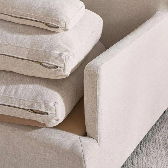Cozy Right Arm Single Seater Modular Sofa - Beige Pan Home