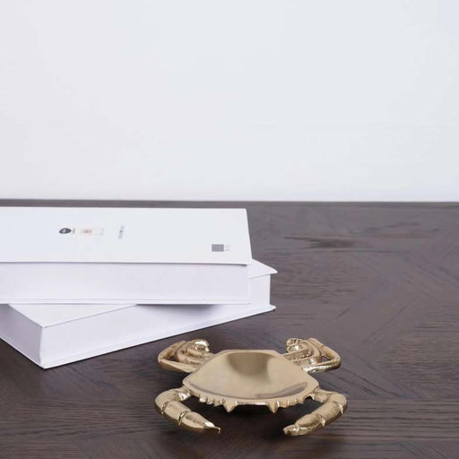 Crab Decor D16.5X2.5Cm-Gold Pan Home