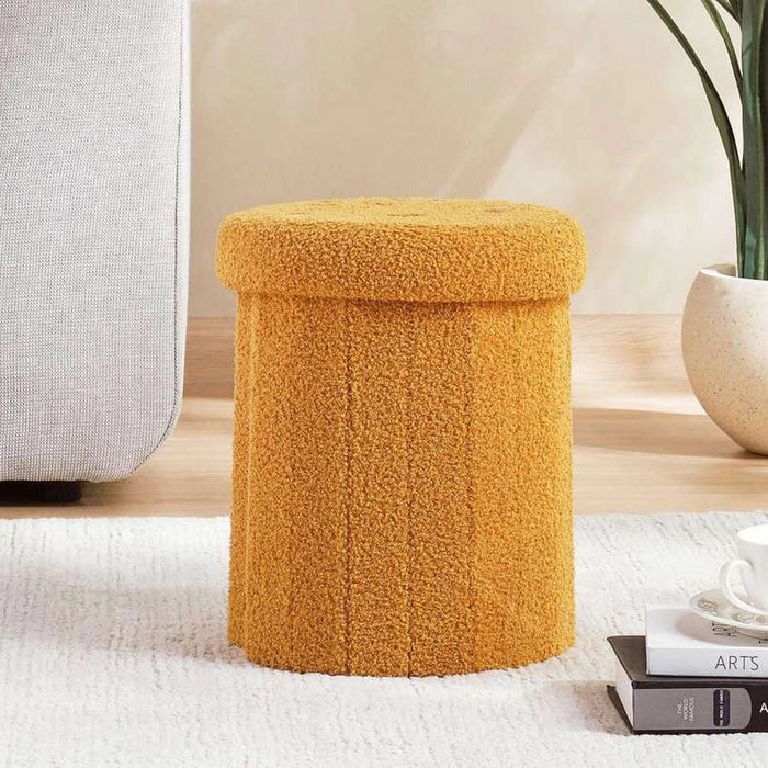 Cradle Ottoman With Storage - Yellow
