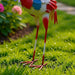 Crest Metal Flamingo Garden Decor 24.1X15.2X57.2Cm - Multicolor Pan Home