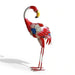 Crest Metal Flamingo Garden Decor 24.1X15.2X57.2Cm - Multicolor Pan Home