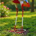 Crest Metal Flamingo Garden Decor 30.5X18.4X78.7Cm - Multicolor Pan Home