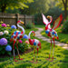 Crest Metal Flamingo Garden Decor 30.5X18.4X78.7Cm - Multicolor Pan Home