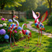Crest Metal Flamingo Garden Decor 33X38.1X78.7Cm - Multicolor Pan Home