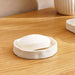 Crest Textured Soap Dish 12X12X2 Cm - Cream Pan Home