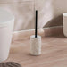 Crest Textured Toilet Brush With Holder - Cream Pan Home