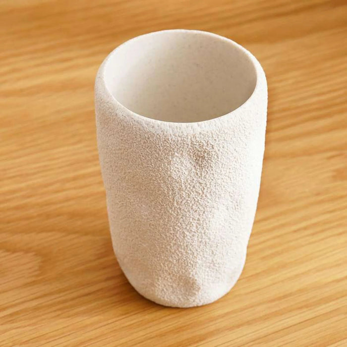 Crest Textured Tumbler 8X8X20 Cm - Cream