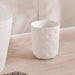 Crest Textured Waste Bin - Cream Pan Home