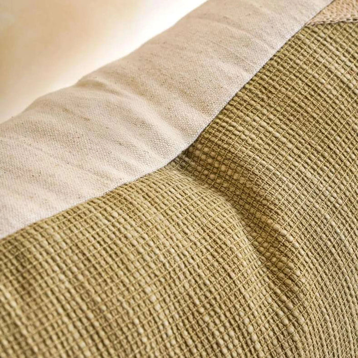 Crewel Mosaic Linen Embroidery Down Feel Filled Cushion - 50X50Cm Iron Pan Home
