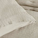 Crimp Loft Textured 3-Piece King Comforter Set 240X260Cm - Beige Pan Home