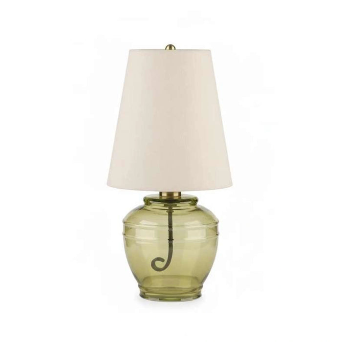 Criven E27 Glass Table Lamp 15X30Cm - Antique Green