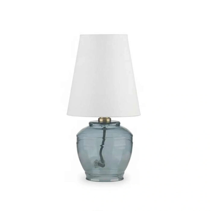 Criven E27 Glass Table Lamp 15X30Cm - Light Blue