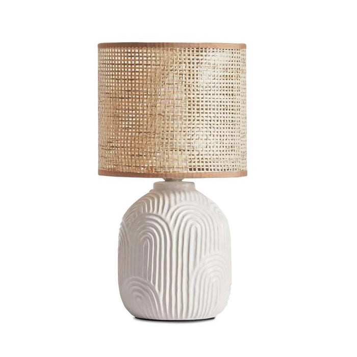 Criver E-27 Ceramic Table Lamp 18X18X34Cm - Natural
