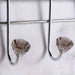 Crown Over The Door Metal Hook With 6 Knobs 26X12X23.5Cm -Chrome Pan Home