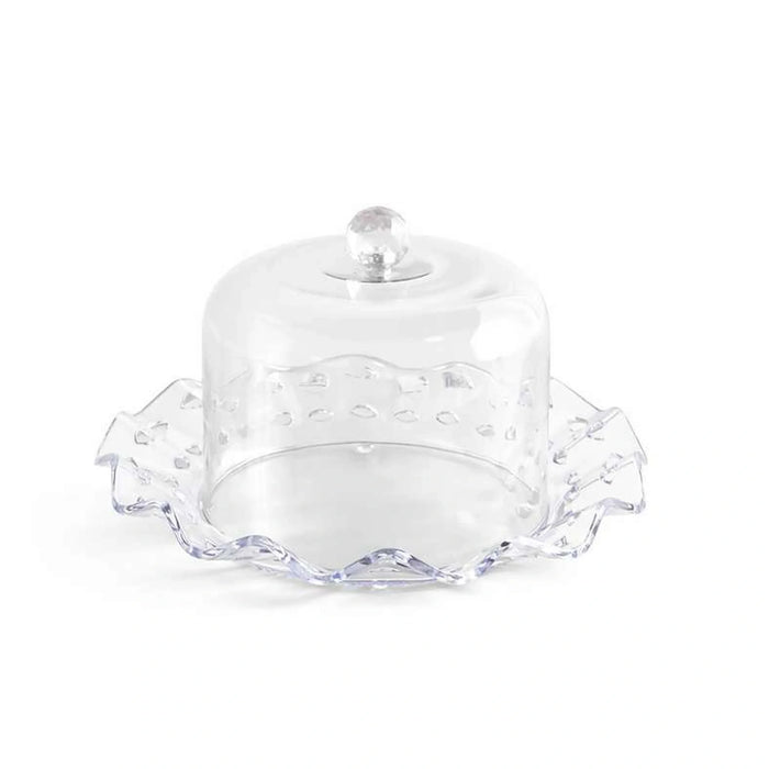 Crysta Cake Dome Dia26.7X16Cm -Clear