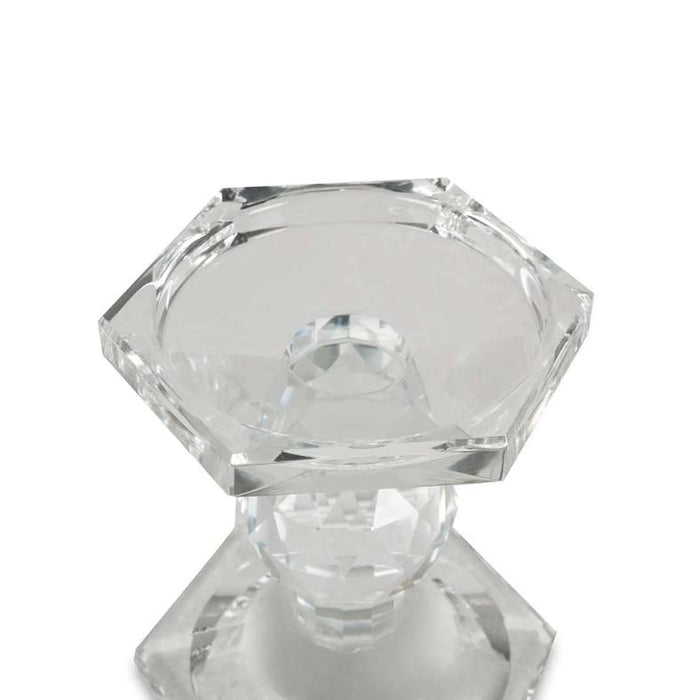 Crystal Double Sided Votive And Pillar Candle Holder 10X9X11.5Cm- Clear Pan Home
