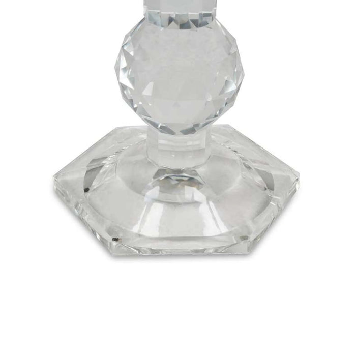 Crystal Double Sided Votive And Pillar Candle Holder 10X9X11.5Cm- Clear Pan Home