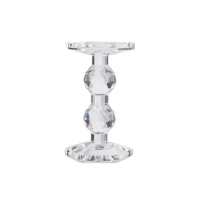 Crystal Double Sided Votive And Pillar Candle Holder 10X9X17Cm- Clear Pan Home