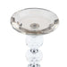 Crystal Pillar Candle Holder 10X10X19.5Cm- Smoked Grey Pan Home