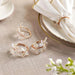 Crystal Star 4 Piece Napkin Ring Set 4.5X4Cm- Copper Pan Home