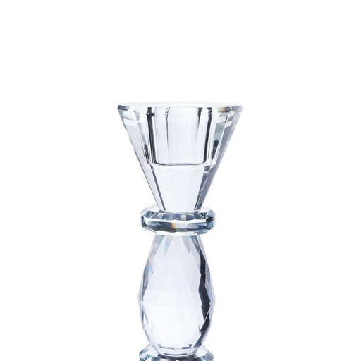 Crystal Taper Candle Holder 8X8X18Cm- Clear Pan Home