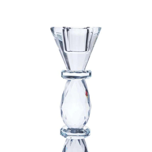 Crystal Taper Candle Holder 8X8X24.5Cm- Clear Pan Home
