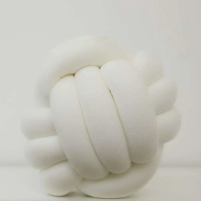 Cushy Loft Knot Cushion D27Cm-White Pan Home