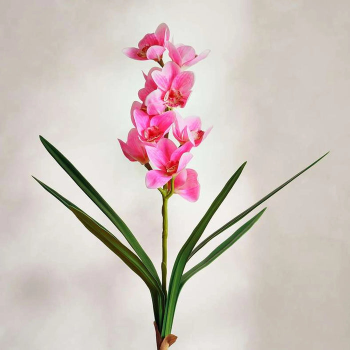 Cymbidium Artificial Orchid Stem Flower H77Cm - Pink