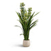 Cymbidium Orchid Artificial Tree With Flowers H110Cm - Green Pan Home