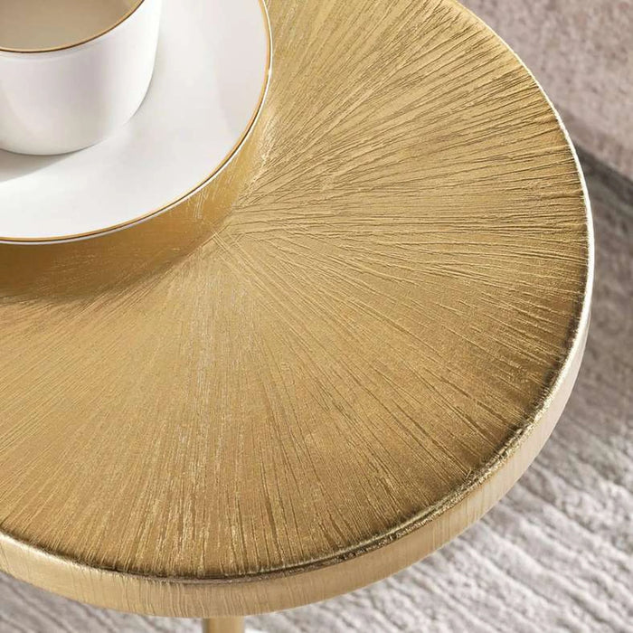 Cynan Drink Table Marble - White & Gold