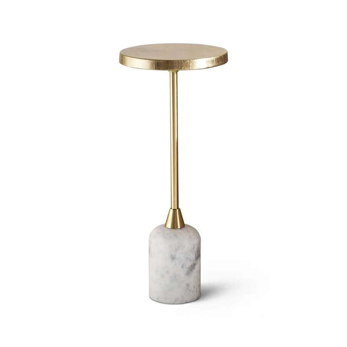 Cynan Drink Table Marble - White & Gold