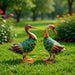 Daffy Metal Duck With Head Forward 29.2X15.9X26.8Cm - Green Pan Home