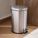 Daily Soft Close Metal Pedal Bin 12L - Chrome Pan Home