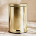Daily Soft Close Metal Pedal Bin 12 L - Gold Pan Home