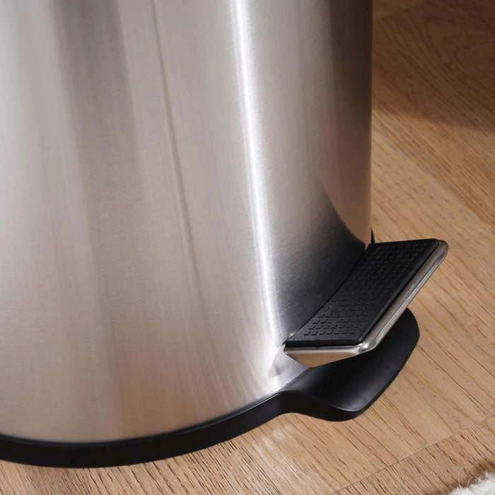 Daily Soft Close Metal Pedal Bin . 20L - Chrome Pan Home