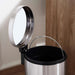 Daily Soft Close Metal Pedal Bin . 20L - Chrome Pan Home