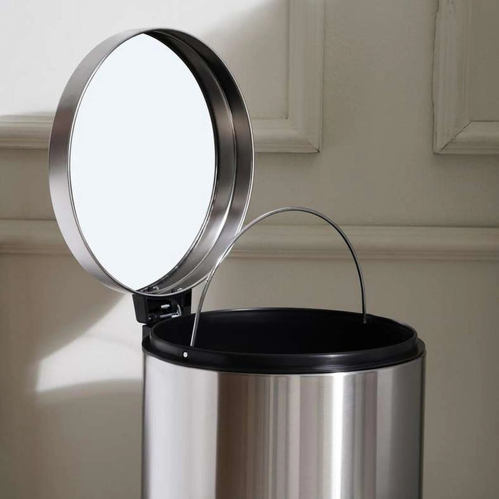 Daily Soft Close Metal Pedal Bin 36X30.2X62.5Cm 30L - Chrome Pan Home