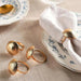 Dainty Ring 4 Piece Napkin Ring Set 5X4Cm- Amber Pan Home