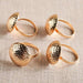 Dainty Ring 4 Piece Napkin Ring Set 5X4Cm- Amber Pan Home