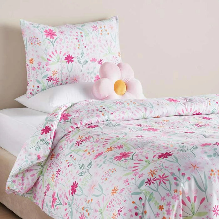 Daisy Bloom 3-Piece Full Comforter Set 160X220Cm - Pink