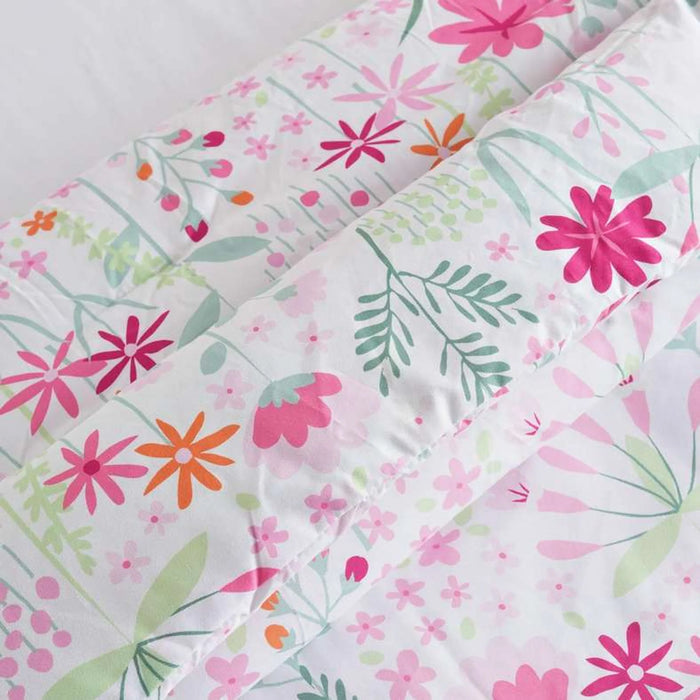 Daisy Bloom 3-Piece Single Comforter Set 135X220Cm - Pink