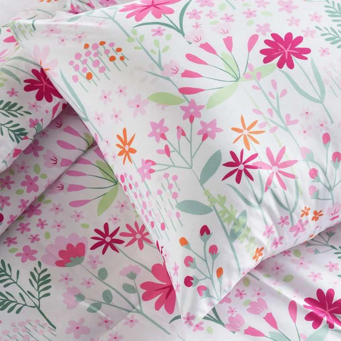 Daisy Bloom 3-Piece Single Comforter Set 135X220Cm - Pink