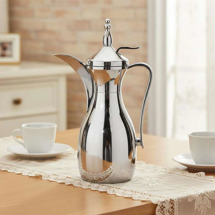 Dallah Flask 1L -Chrome
